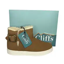 New Cliffs White mountain tan faux suede boots 7 beamish tan