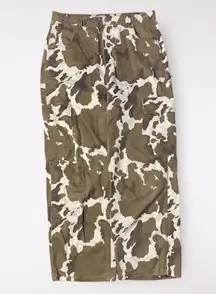 Bershka  Cow Print Cargo Pants In Brown Size 12