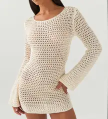 Peppermayo Down For The Ride Crochet Mini Dress