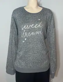 LC Lauren Conrad soft grey pajama top shirt sweet dreams NEW woman’s XL