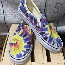 Vans Classic Slip-On Washed Tie Dye Size 7 Women's size 5.5 Mens New With Box