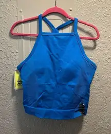 All In Motion Blue Rib Seamless Cropped Tank Top Woman’s Size XXL NEW