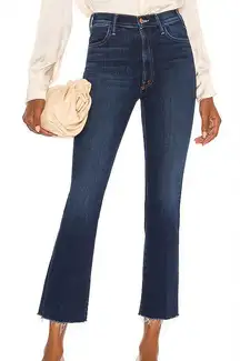 Mother The Hustler Fray High Waist Ankle Flare Jeans Home Movies