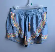 Patterned Flowy Shorts