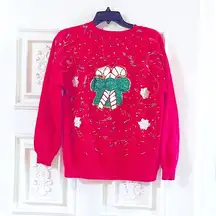 Hanes Handmade “Ugly Christmas Sweater”Fancy Candy-Cane