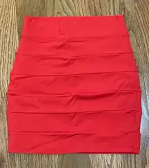 New Red  Bodycon Mini Skirt XS