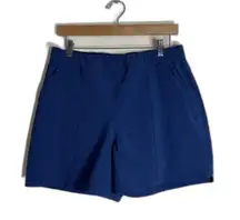 Columbia PFG Shorts Womens Medium Blue Omni-Shade Stretch UPF Quick Dry Pockets