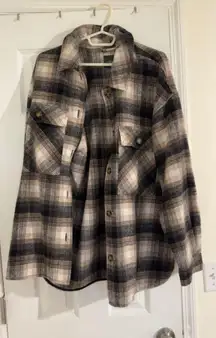 Wild Fable Shacket Plaid Oversized