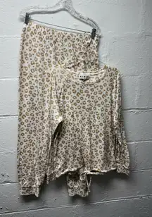 KIKIT Leopard Print Pajama Set