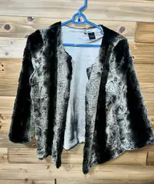 Thick Fur Semi Cropped Coat