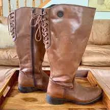 Bussola Brown Tall Riding Boots