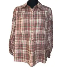 Plaid Popover Shirt