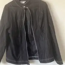 FINAL MARKDOWN Over and under zip front jacket 14w