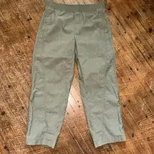 Chico’s 0/S green stretchy travelcore pull on elastic waist pants