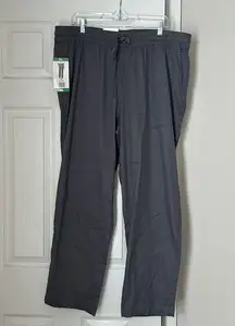 Brand New Size XL 32 Degrees Cool Linen Cotton Blend Wide Leg Pants Dark Gray