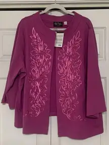 NWT Bob Mackie Wearable Art Jacket Cape Vintage 1980s Blazer 3X Cardigan (X5)