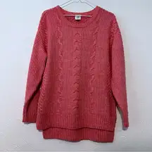 Cabi New Elsa Pullover Sweater  #4245 Pink Cable Knit Size XS