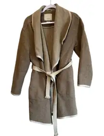 Aritizia Wilfred Wool Belted‎ Wrap Cardigian Coat Jacket Size Small
