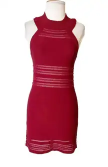 For Love & Lemons  Knitz Rivington Bodycon Dress red medium