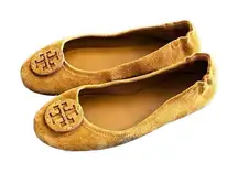 Tori Burch Minnie Travel Suede Ballet Flats size 6.5