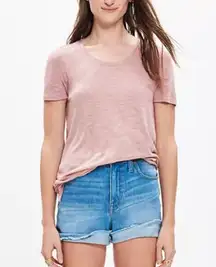 Madewell Women’s Brown Tan Anthem Crewneck Tee Shirt in a Size XXS