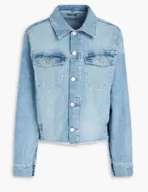DL1961 Vika‎ frayed denim jacket Size Large