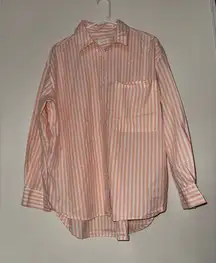 Lou & Grey Pink Button Down Shirt with Relaxed Fit