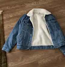Fur Lined Denim Jacket Forever 21