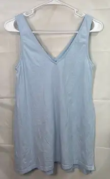 Legoe Heritage blue nursing v-neck maternity stretch sleeveless tank top cotton