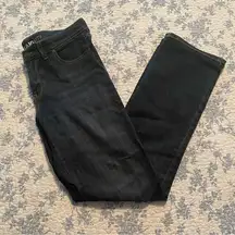 New York and Company Dark Wash Mid-Rise Straight Leg Jean Size 6