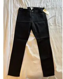 NWT H&M Black Skinny Jeans Women's 8 Regular Waist Goth Classic Rock