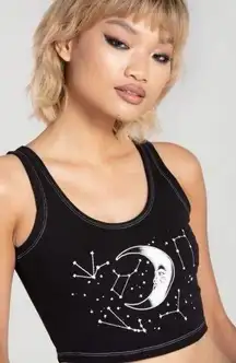 Hell Bunny Black Moon SOLARIS CROP TOP