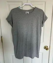 H&M Basic Gray T Shirt Dress