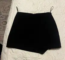 Black Mini Envelope Skort