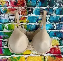 Vanity Fair Bra 40D Beauty Smoothing Back Full Figure Underwire Beige Bra Style