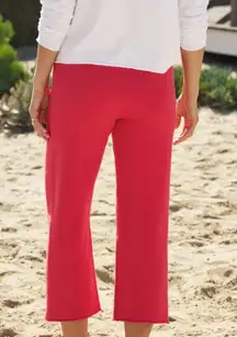 Frank & Eileen Catherine Favorite Red Sweatpants Cropped Classic Size S NWOT