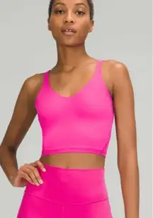 Lululemon Sonic Pink Align Light Support Cropped Tank Top, sz 6