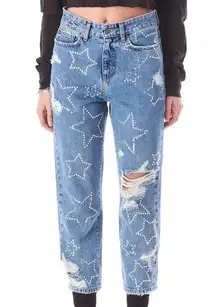 RHINESTONE HERMIA PEYTON JEANS