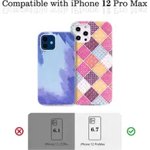 Stylish Glitter Sparkle Shockproof Case iPhone 12 Pro Max Colorful Geometry