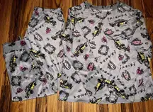 FRIENDS TV Series Pajama PJ‎ Set Women's Small S Top Pants Briefly Stated Soft