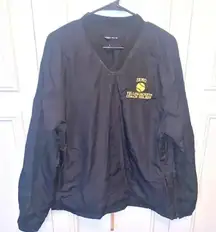 Sport-tek v neck black‎ pullover sz L EUC