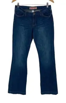 Gap Women's Cotton Stretch Long‎ And Lean Wide Leg Jeans Blue Size 6R