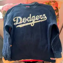 los angeles dodgers baseball MLB long sleeve t shirt stitches waffle knit