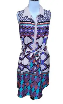 W118 by Walter Baker Geometric Tribal Print Dress S