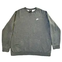 Nike Vintage Gray  Pullover Crewneck Sweatshirt