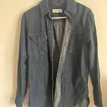 Madewell small denim button down