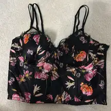 Victoria’s Secret floral bustier and pant set