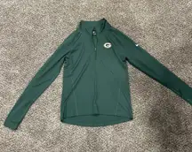 Green Nike Packers Quarter-Zip