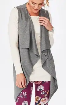 Matilda Jane Medium Count It Out Gray Vest
