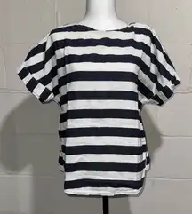 ZARA Women’s Stripe Linen Blend Top Size Medium